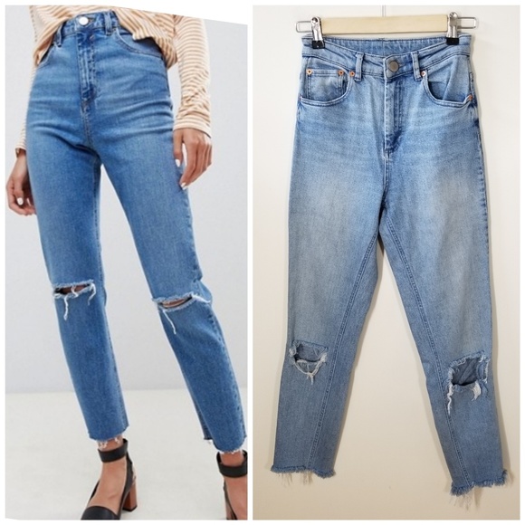 ASOS Denim - ASOS | distressed Farleigh high waisted mom jeans